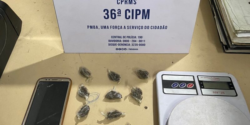 36ª CIPM prende dono de estabelecimento por tráfico de entorpecentes em Dias d'Ávila